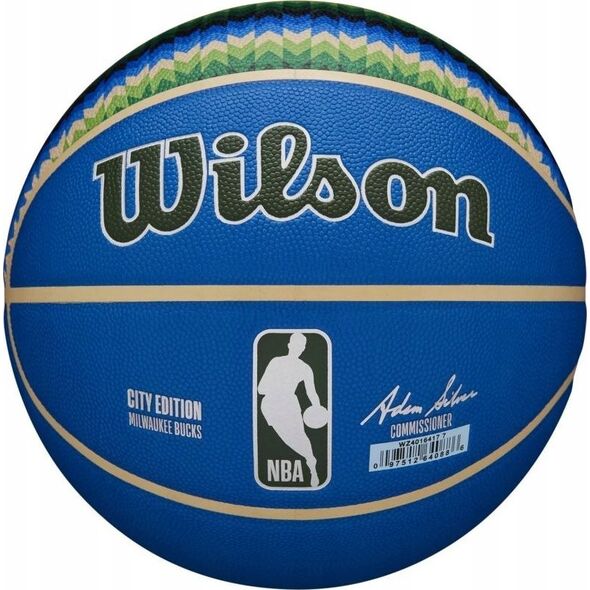 Wilson Wilson NBA Team City Collector Milwaukee Bucks Ball WZ4016417ID Blue 7 13506328 97512640886