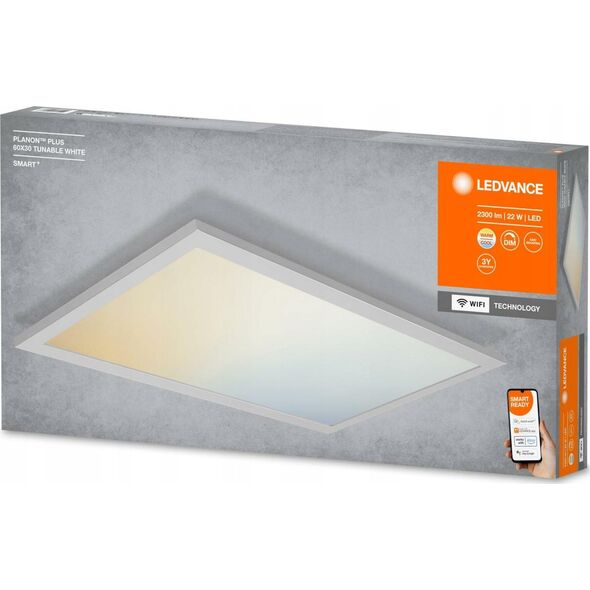 LEDVANCE SMART+ Wifi Planon Plus, Smart ceiling light, White, Wi-Fi, 3000 K, 6500 K, 1600 lm
