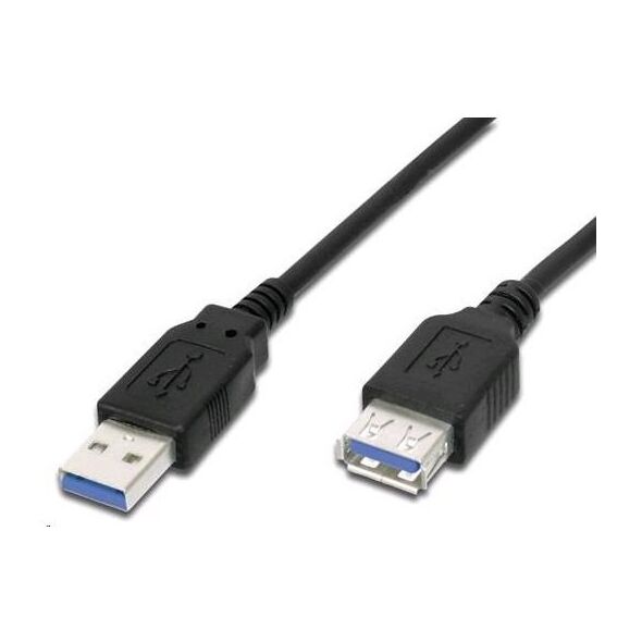 Kabel USB PremiumCord USB-A - USB-A 0.5 m Czarny (ku3paa05bk)