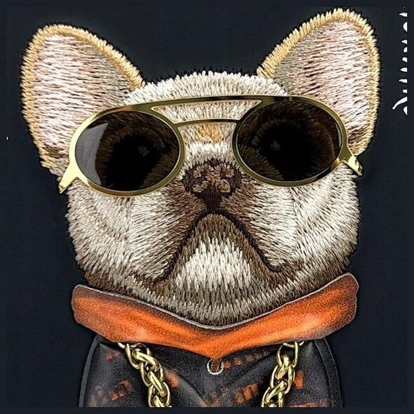 Nimmy iPhone 15 6.1" case black/black Glasses Cool Dog