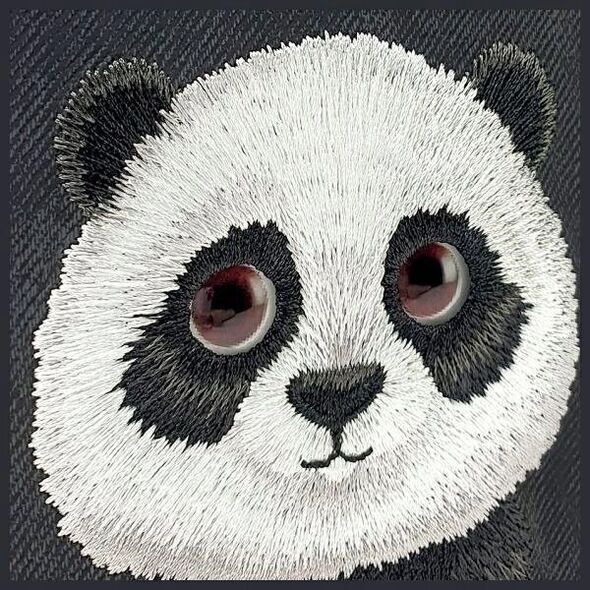 Nimmy case iPhone 15 Pro Max 6.7" black/black Big Eyed Pet 2.0 Panda