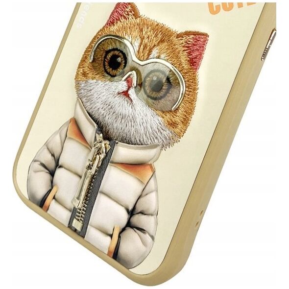 Nimmy case iPhone 15 Pro Max 6.7" khaki Cool&Cute 2.0 Cat