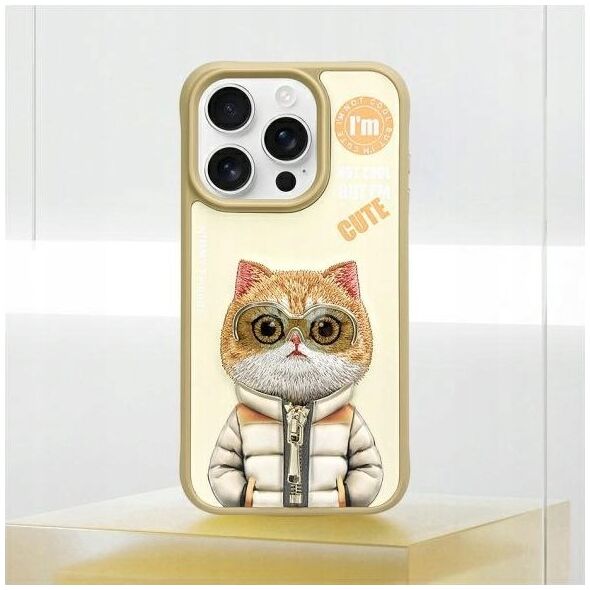 Nimmy case iPhone 15 Pro Max 6.7" khaki Cool&Cute 2.0 Cat