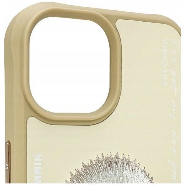 Nimmy iPhone 15 6.1" case khaki Glasses Cool Dog