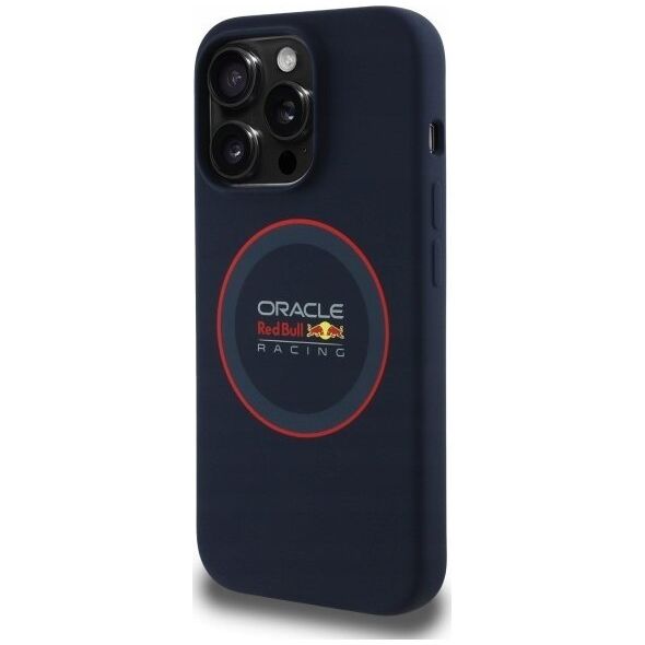 Red Bull RBHMP14L24SIILVR iPhone 14 Pro 6.1" Hard Case Navy Silicone Red Ring MagSafe
