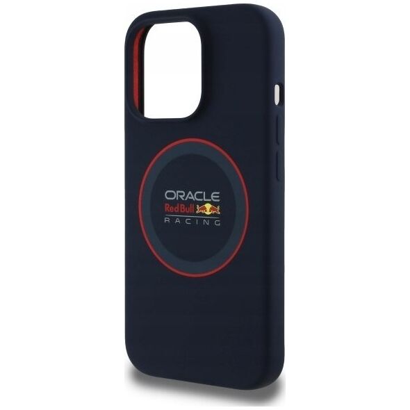 Red Bull RBHMP14L24SIILVR iPhone 14 Pro 6.1" Hard Case Navy Silicone Red Ring MagSafe