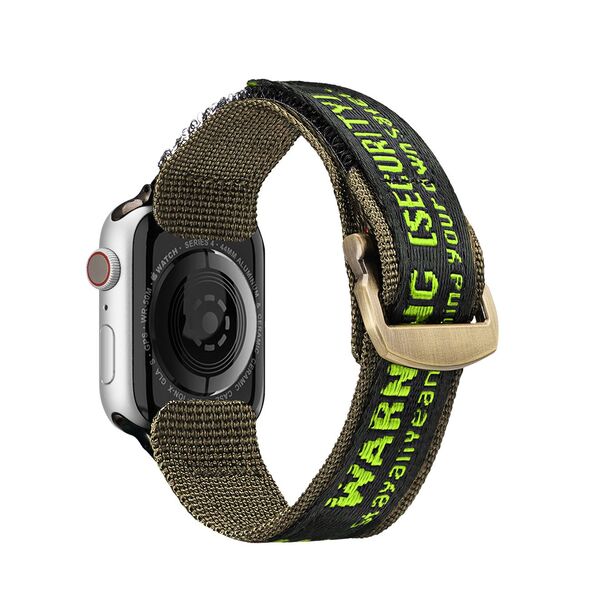 Dux Ducis Strap Outdoor Apple Watch 4/5/6/7/SE/8/9/Ultra 44/45/49mm black-green