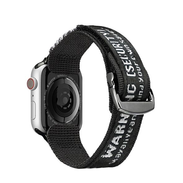 Dux Ducis Strap Outdoor Apple Watch 4/5/6/7/SE/8/9/Ultra 44/45/49mm black-silver