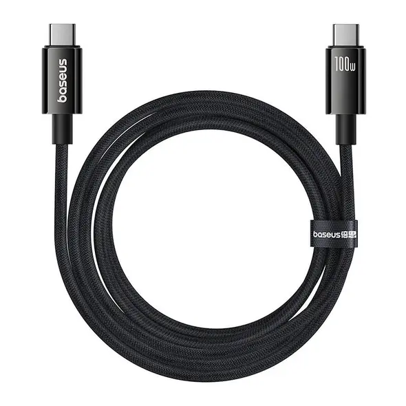 Baseus Tungsten Gold USB-C / USB-C cable 100W 1.5m (black)