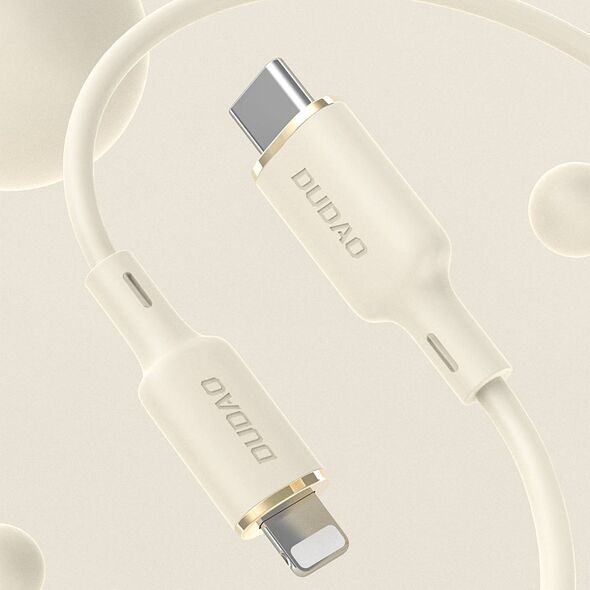 Dudao L7SCL cable USB-C / Lightning 30W 2m beige