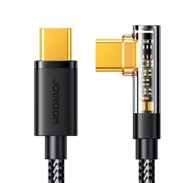 Angle cable Joyroom S-CC100A6 USB-C/USB-C 100W 1.2m black