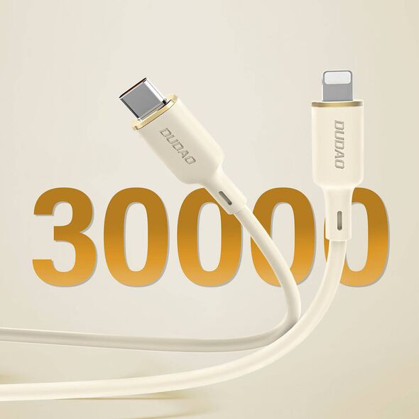 Dudao L7SCL cable USB-C / Lightning 30W 2m beige