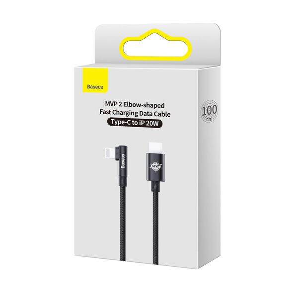 Baseus MVP 2 Elbow Power Delivery USB-C/Lightning 1m 20W black