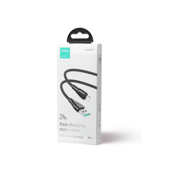 Cable Joyroom Surpass Series USB-A/Lightning 2.4A 2m black
