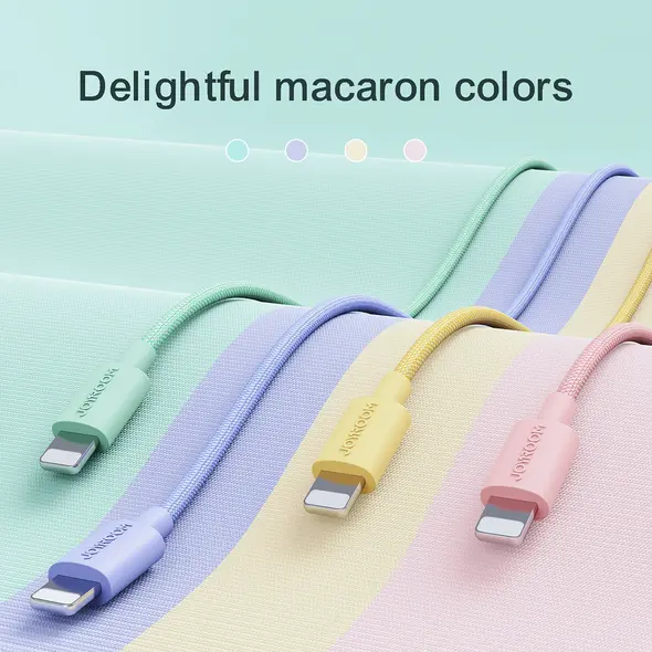 Joyroom Colorful Data Cable S-2030M13 USB-A / Lightning 2.4A 2m pink