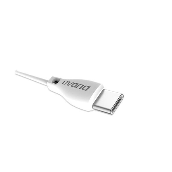 Dudao cable USB Type C 2.1A 1m white (L4T 1m white)