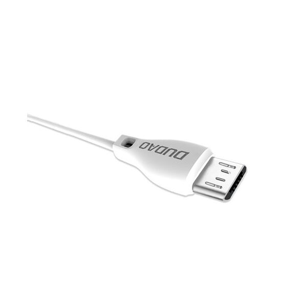 Dudao cable micro USB cable 2.4A 2m white (L4M 2m white)