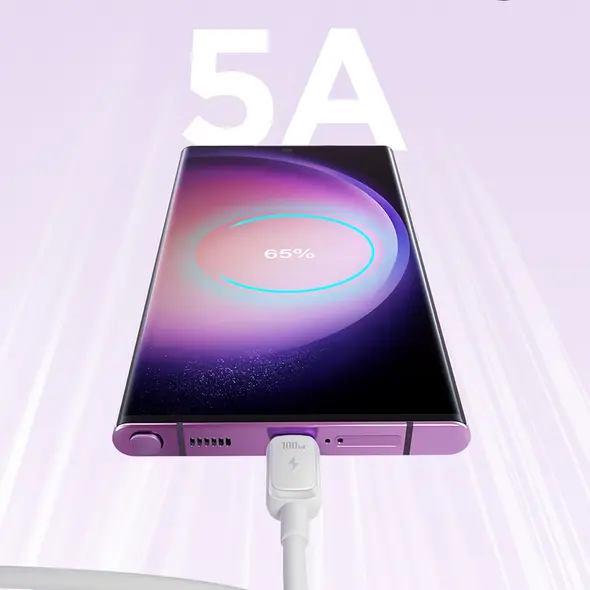 Joyroom Multi-Color Series A14 cable USB-C / USB-C 100W 1.2m white