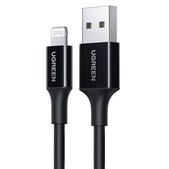 USB to Lightning Cable UGREEN US155, MFi, 1m (black)