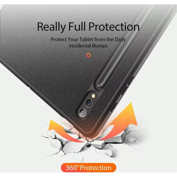 Etui na tablet Dux Ducis Etui Dux Ducis Domo składane z miejscem na rysik do Samsung Galaxy Tab S9 Plus czarne