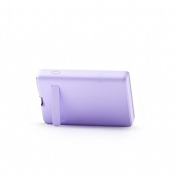 Joyroom JR-PBM01 powerbank MagSafe 10000mAh 20W with stand + Lightning / USB-C cable purple