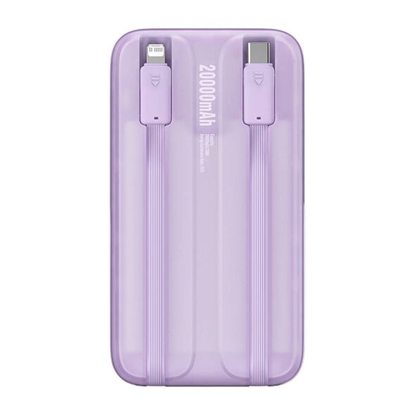 Baseus Comet Powerbank 10000mAh 22.5W + USB-A/USB-C Cable (purple)