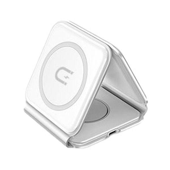 Dudao A11N 15W white 3-in-1 inductive charger