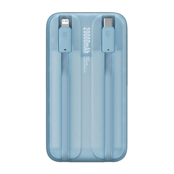 Baseus Comet Powerbank 10000mAh 22.5W + USB-A/USB-C Cable (blue)