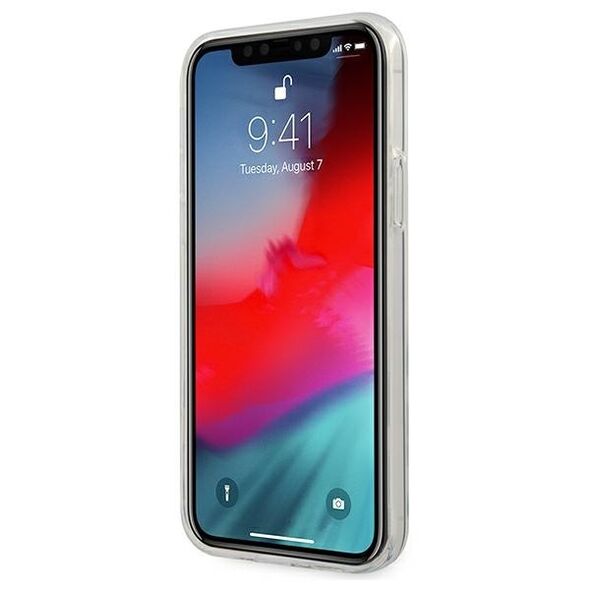 Guess GUHCP12M3D4GTR Apple iPhone 12/12 Pro transparent hardcase 4G 3D Pattern Collection