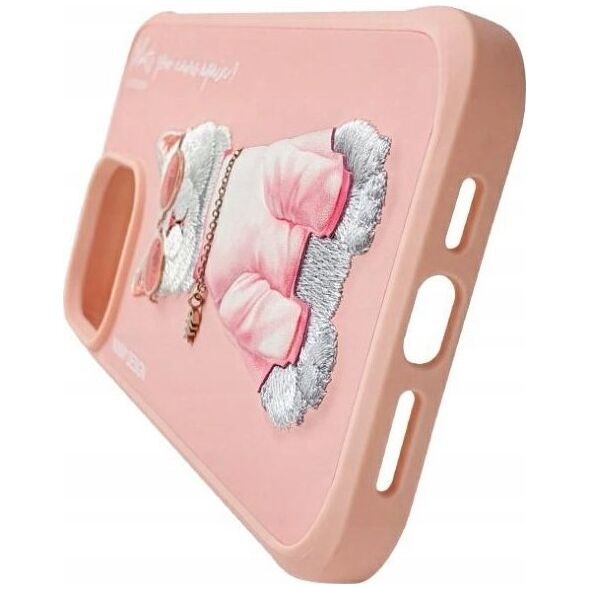 Nimmy iPhone 15 Pro Max 6.7" case pink/pink Glasses Cool Cat