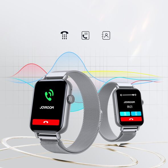 Joyroom JR-FT5 IP68 Smartwatch Bluetooth 5.3 silver
