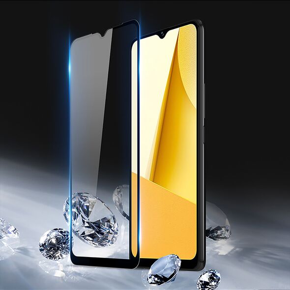 Dux Ducis 9D Tempered Glass Vivo Y16/Y02s black (case friendly)