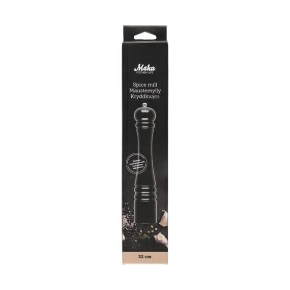 Młynek do przypraw Maku Maku malūnėlis pipirams malti 31cm, juodas