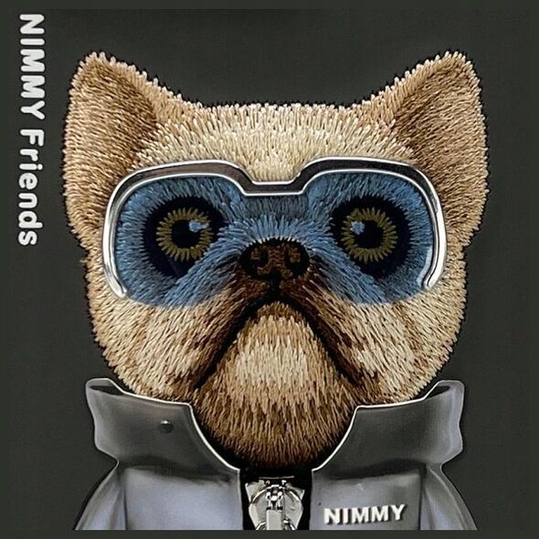 Nimmy iPhone 15 Pro Max 6.7" Case Black Cool&Cute 2.0 Dog