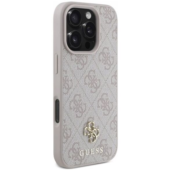 Guess GUHMP16LP4SM4MP iPhone 16 Pro 6.3" pink/pink hardcase 4G Small Classic MagSafe