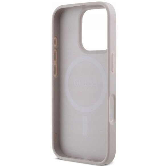 Guess GUHMP16LP4SM4MP iPhone 16 Pro 6.3" pink/pink hardcase 4G Small Classic MagSafe