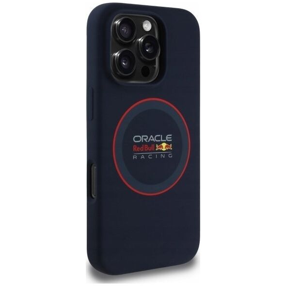 Red Bull RBHMP16X24SIILVR iPhone 16 Pro Max 6.9" Hard Case Navy Silicone Red Ring MagSafe