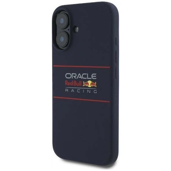 Red Bull RBHMP16M24SIHSRV iPhone 16 Plus 6.7" Hard Case Navy Silicone Horizontal Logo MagSafe