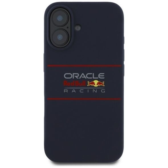 Red Bull RBHMP16M24SIHSRV iPhone 16 Plus 6.7" Hard Case Navy Silicone Horizontal Logo MagSafe
