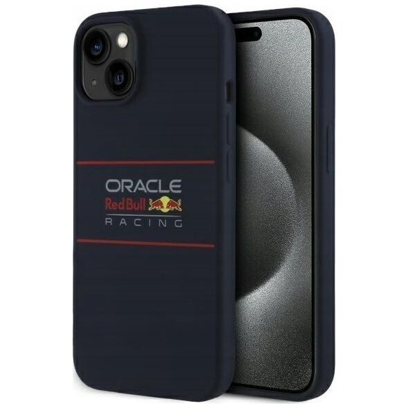 Red Bull RBHMP14S24SIHSRV iPhone 14 6.1" hardcase navy Silicone Horizontal Logo MagSafe