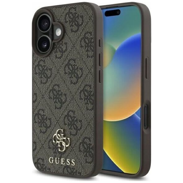 Guess GUHMP16SP4SM4MW iPhone 16 6.1" brown/brown hardcase 4G Small Classic MagSafe