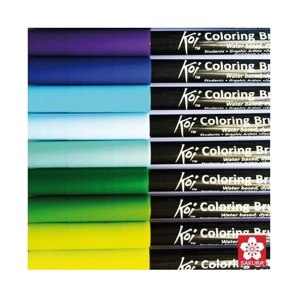 BRUYNZEEL SAKURA Sakura Koi Color Brush Marker 29 Πράσινο 8513115 84511393271