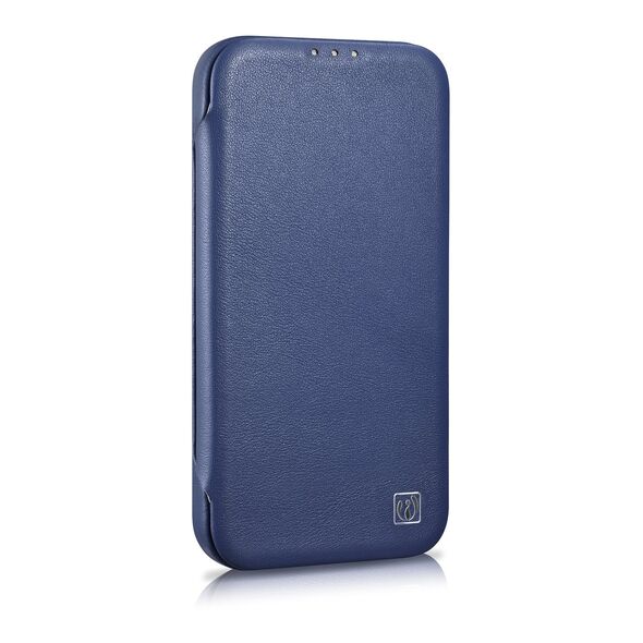 iCarer CE Premium Leather Folio MagSafe Apple iPhone 14 Pro Max blue
