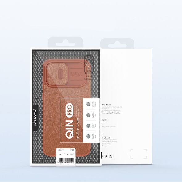 Nillkin Qin Leather Pro Case Apple iPhone 14 Pro Max brown