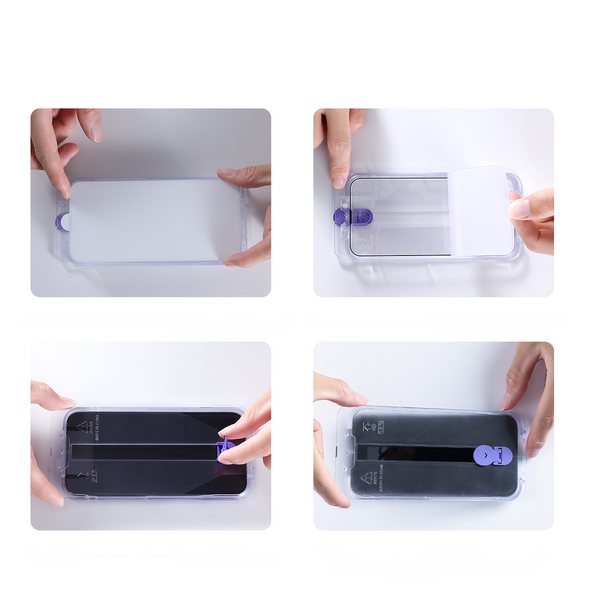 Joyroom Knight Glass Apple iPhone 14 Pro Max mounting kit clear (JR-H12)