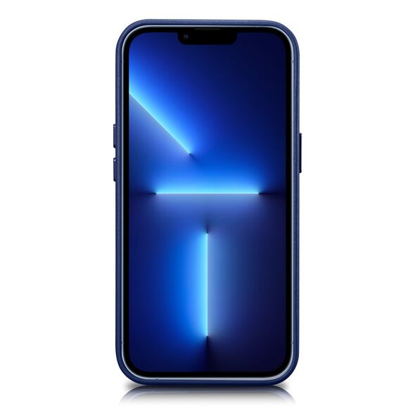 iCarer Case Leather MagSafe Apple iPhone 14 Pro Max blue