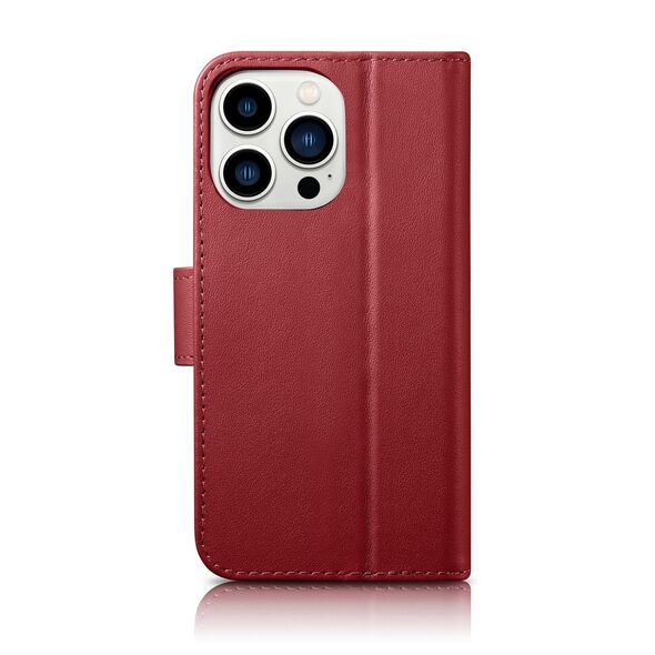 iCarer Wallet Anti-RFID 2in1 Apple iPhone 14 Pro red