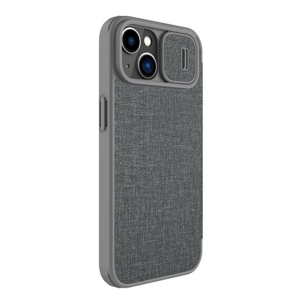 Nillkin Qin Cloth Pro Apple iPhone 14 Plus / 15 Plus gray