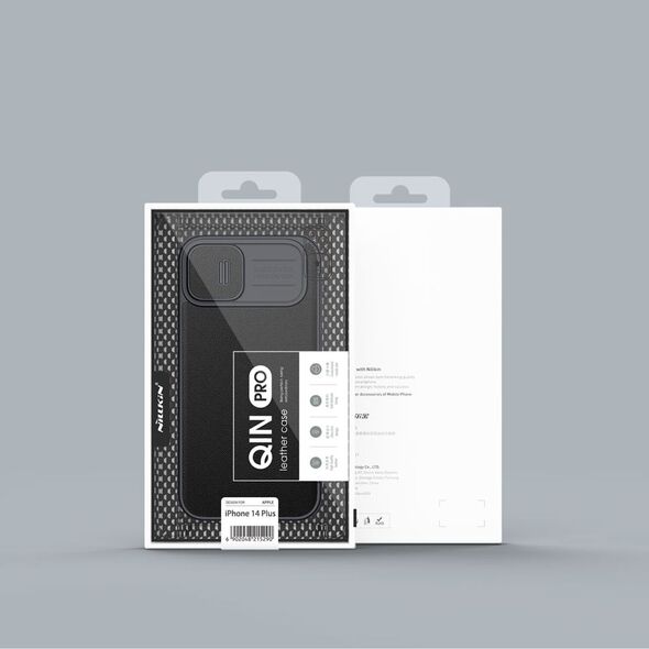 Nillkin Qin Cloth Pro Apple iPhone 14 Plus / 15 Plus gray