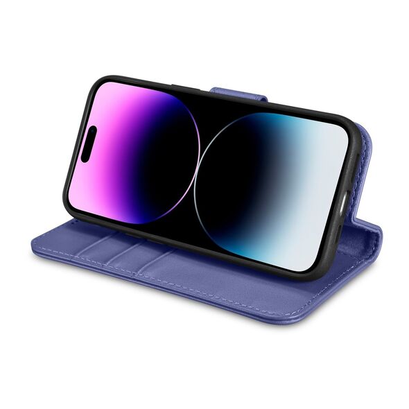 iCarer Wallet Anti-RFID 2in1 Apple iPhone 14 Pro light purple